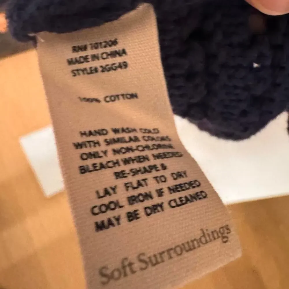 Depop description soft surroundings 100